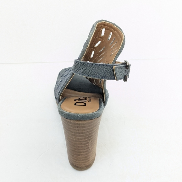 Diba slate blue leather sandal booties - Picture 12 of 16